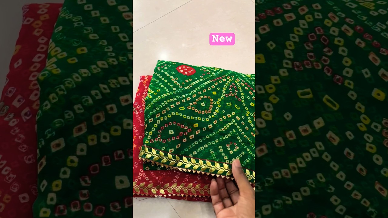 😍laddu bandhej saree😍#chunri #bandhani sadi#trending saree#party wear saree#saree#shorts#ytshorts