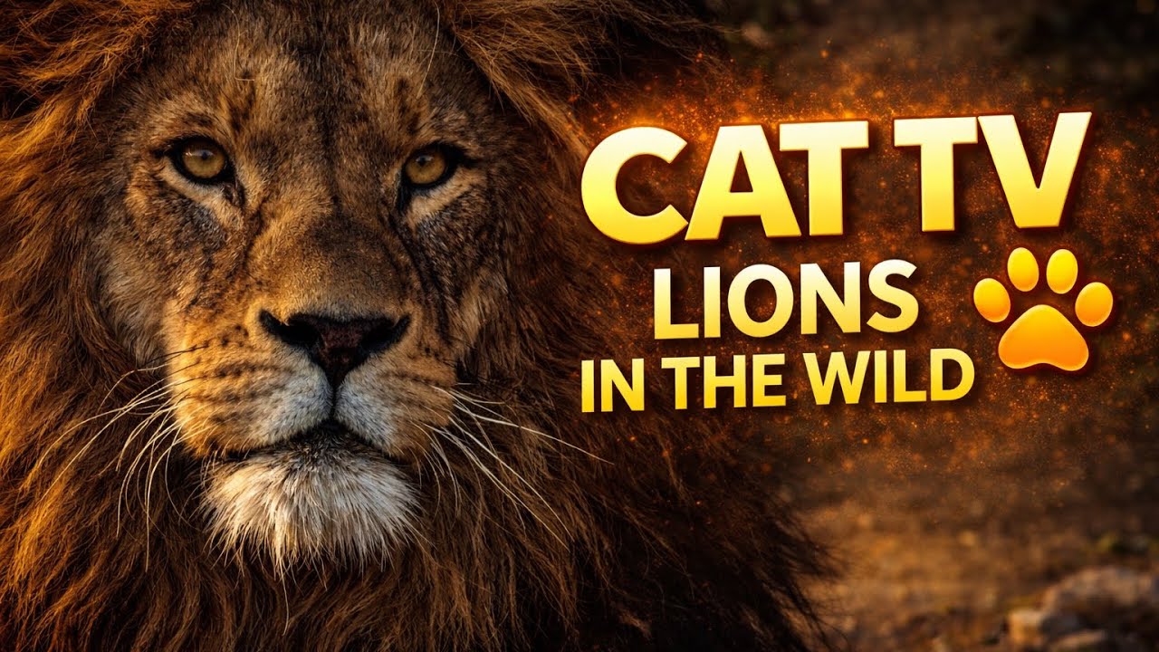 CAT TV | video for cats to watch | lions in the wild 🦁😺