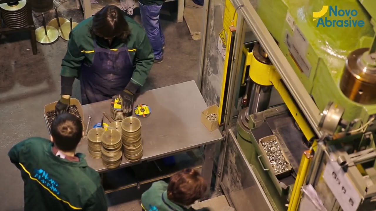 Производство отрезных и шлифовальных кругов по металлу на абразивном заводе NovoAbrasive