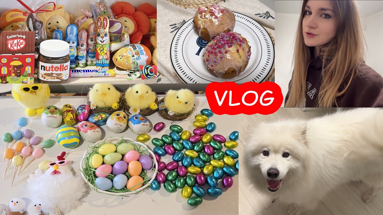 VLOG Закупка в магазинах на Пасху. Печем пасочки и украшаем яйца