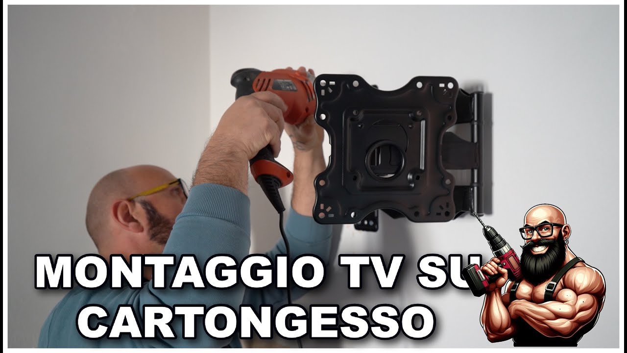 MONTAGGIO TV SU CARTONGESSO