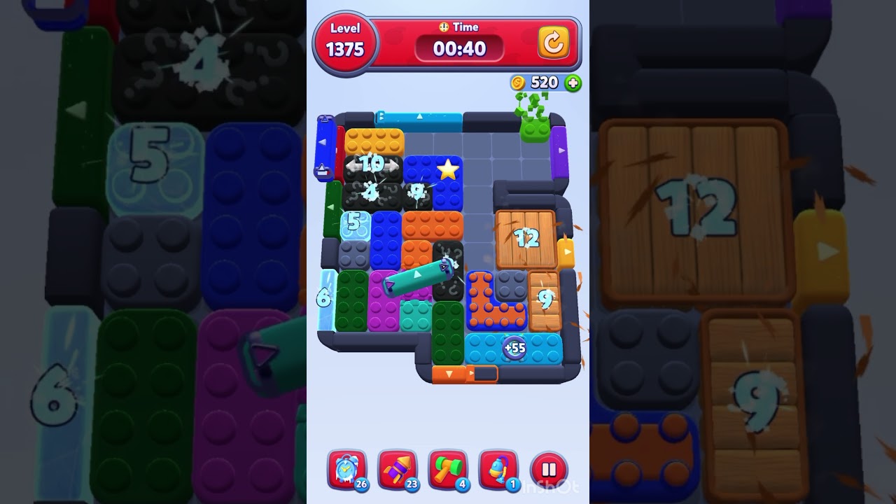Color Block Jam Level 1375 &ndash; Full Puzzle Solution (No Boosters)