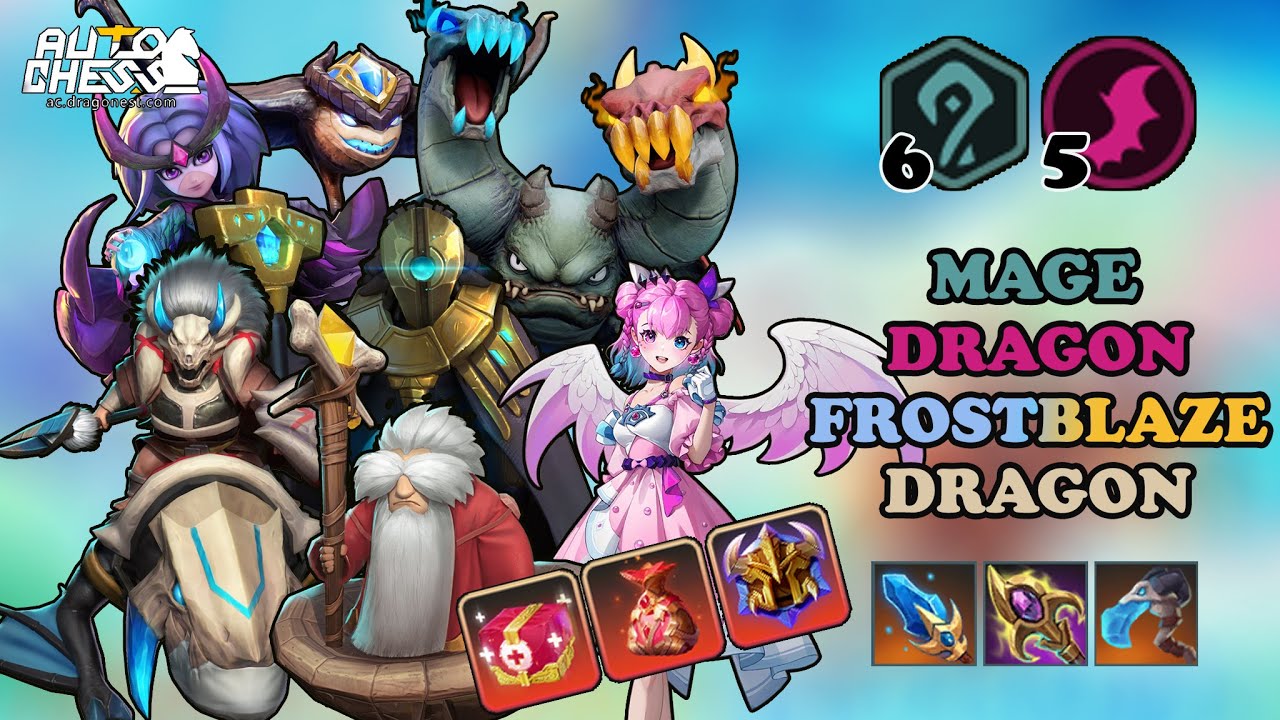 META DRAGON MAGE THIS SEASON ??🐲🧙🏻6 MAGE 5 DRAGON WITH FROSTBLAZE DRAGON &bull; AUTO CHESS