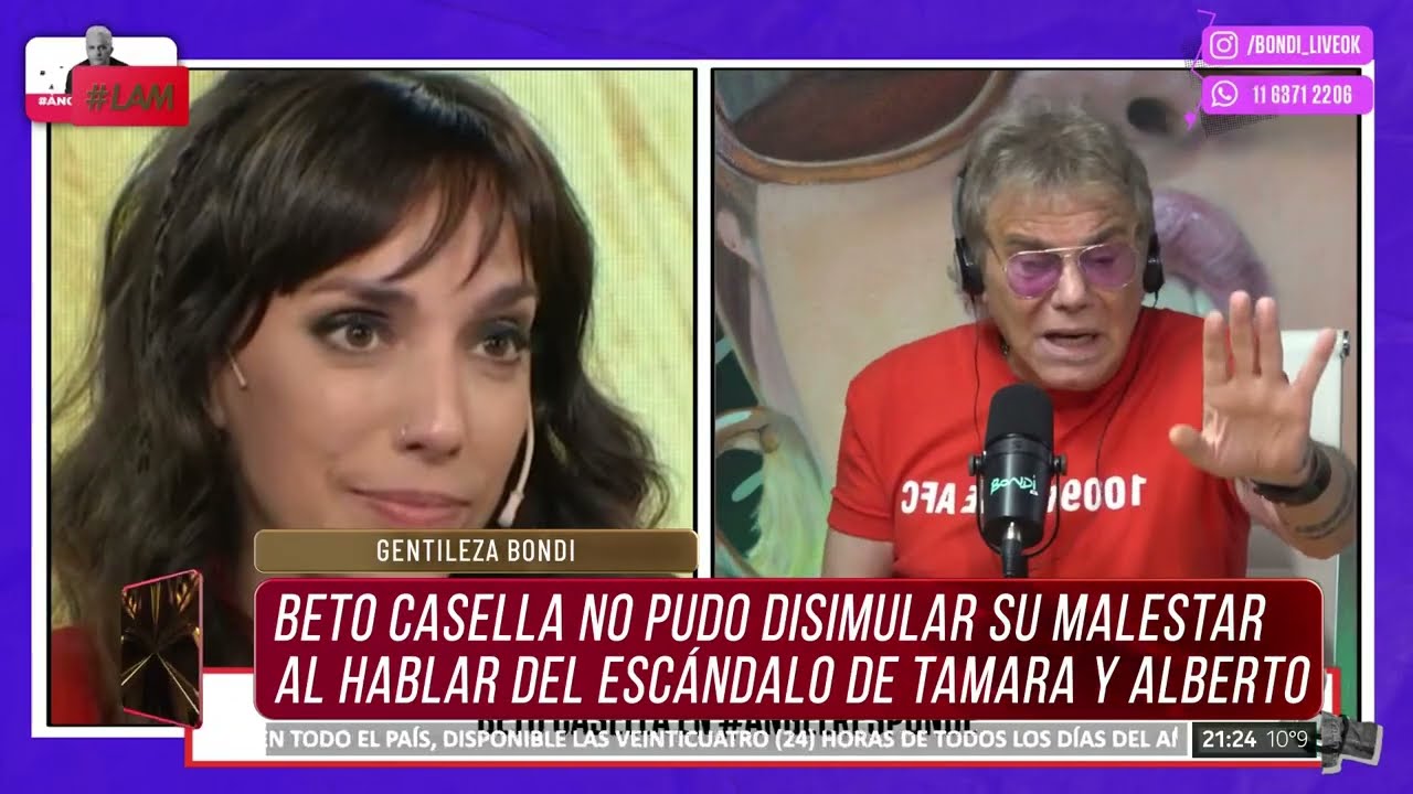 💣 ESTALL&Oacute; EL ESC&Aacute;NDALO entre Beto Casella y Tamara Pettinato