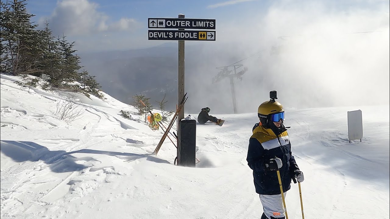 Colton's first run down Devil's Fiddle – Killington!