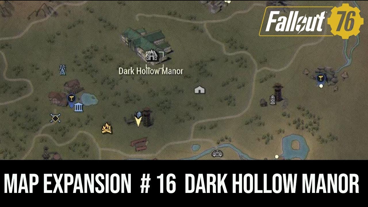 Fallout 76 PTS MAP EXPANSION # 16 Dark Hollow Manor.