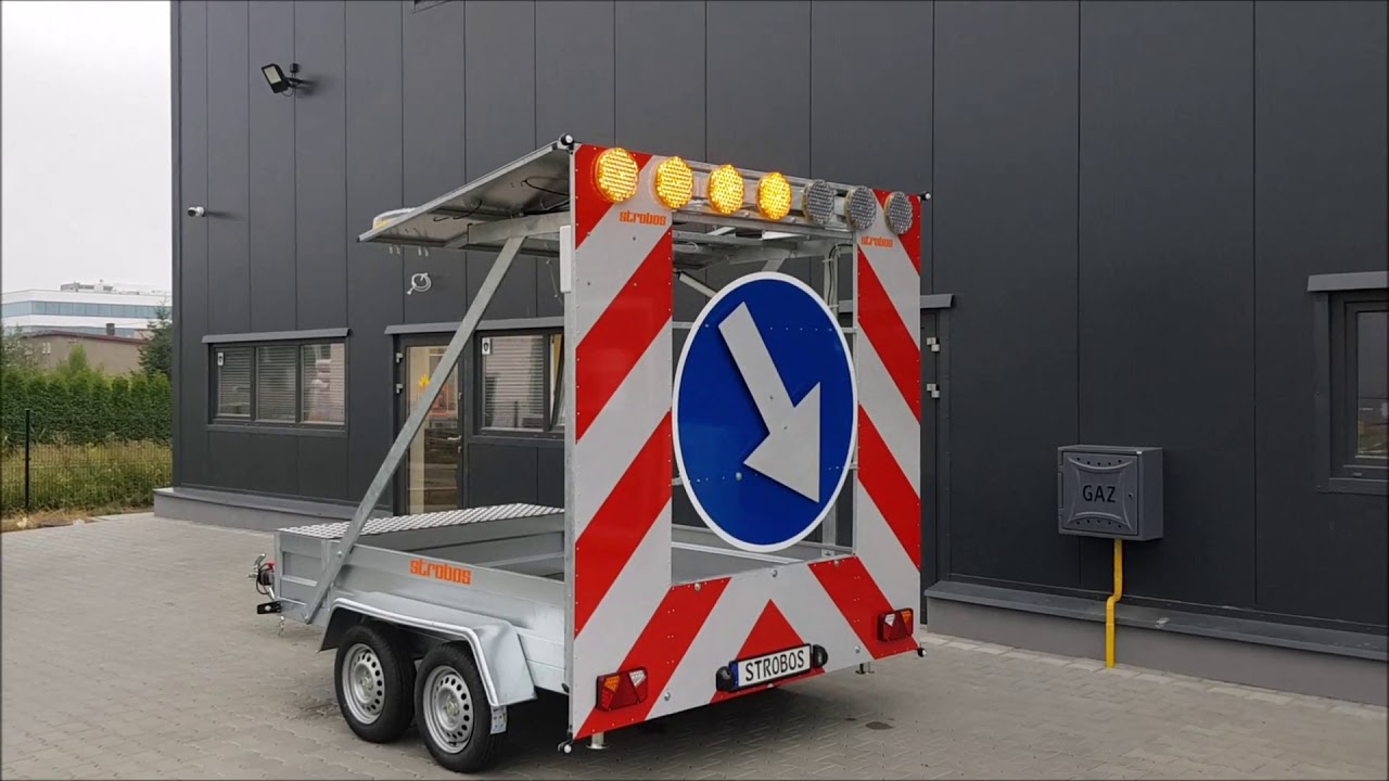 Remorque à Flèche Lumineuse de Rabattement FLR Signalisation lumineuse