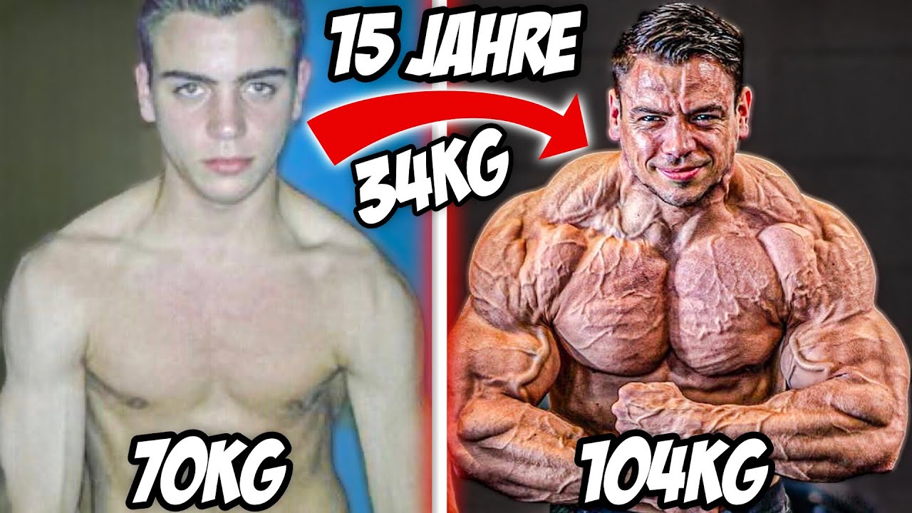 34Kg Muskeln in 15 Jahren! Meine Transformation von Start bis Natural IFBB PRO