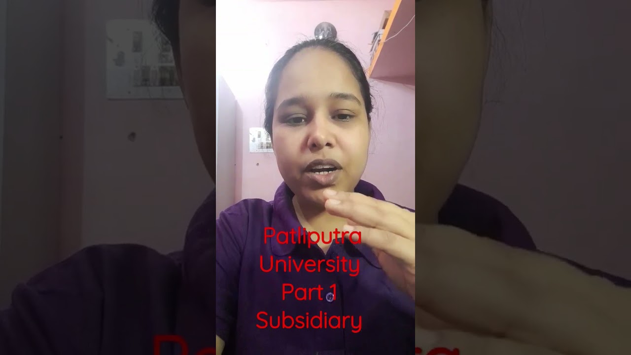 patliputra university part 1 subsidiary subject|ppu part 1 subsidiary guess paper 2023| #ppu