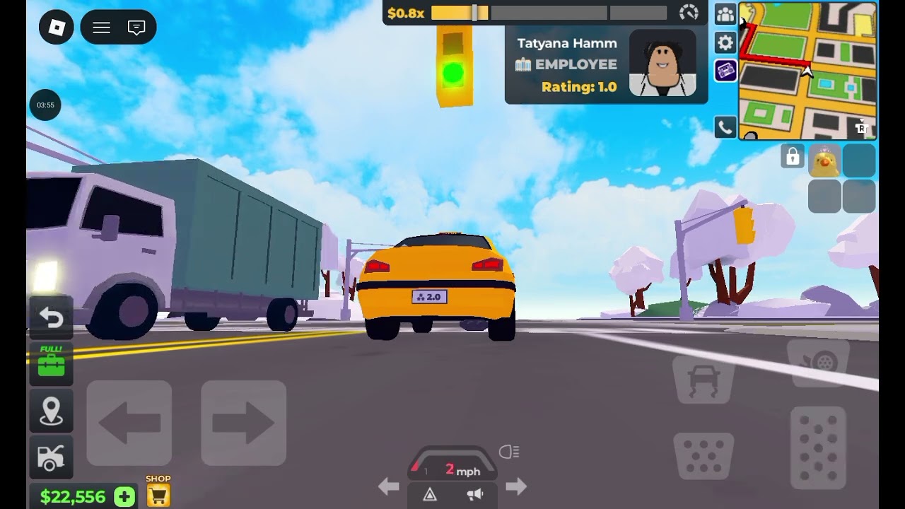 Playing taxi boss for the first time on the channel