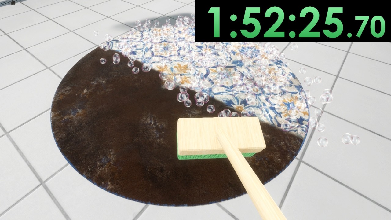 Спидран в Carpet Cleaning Simulator