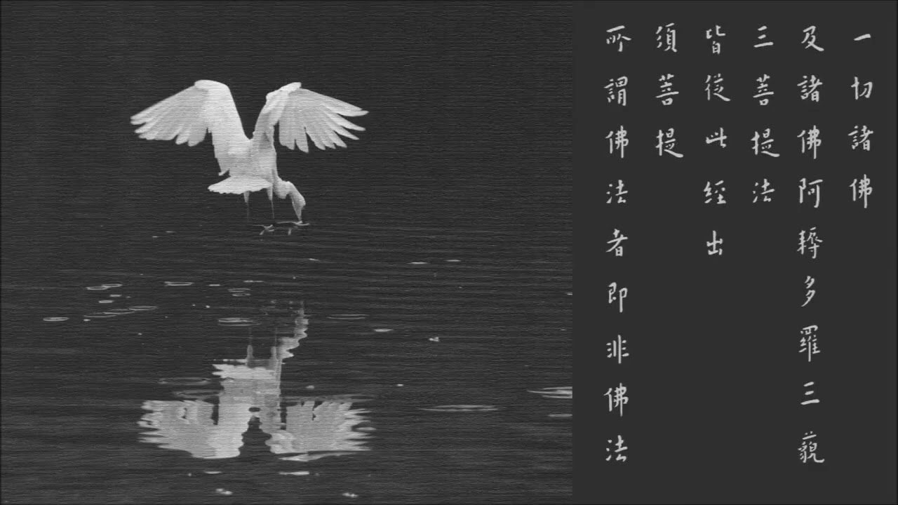 金剛經.弘一法師筆墨.王菲讀誦(繁體版配樂)🙏