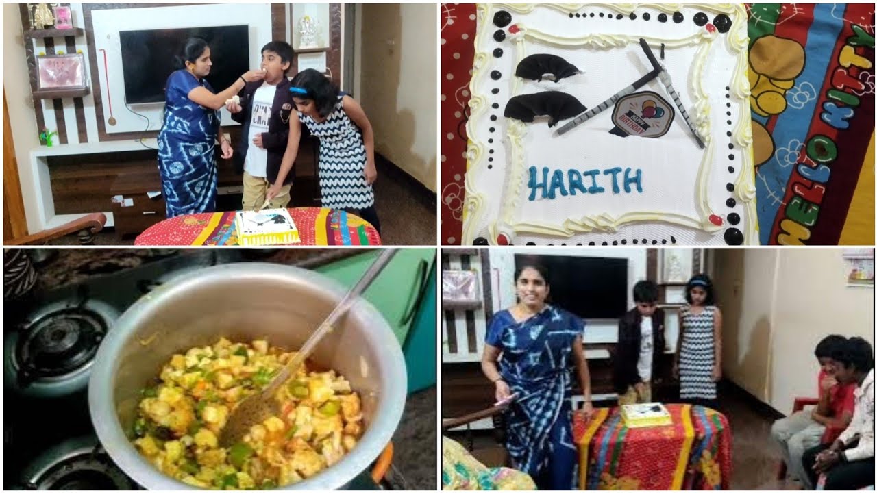 ನನ್ನ ಮಗನ ಬರ್ತಡೇ ತುಂಬಾ ಚೆನ್ನಾಗಿ ಆಯ್ತು🧁🎂🍰👌|| ಬರ್ತಡೇ ಜೊತೆಗೆ ವೆಜ್ ಆಂಡಿ ಬಿರಿಯಾನಿ  🧁🍰🎂🥰 ||