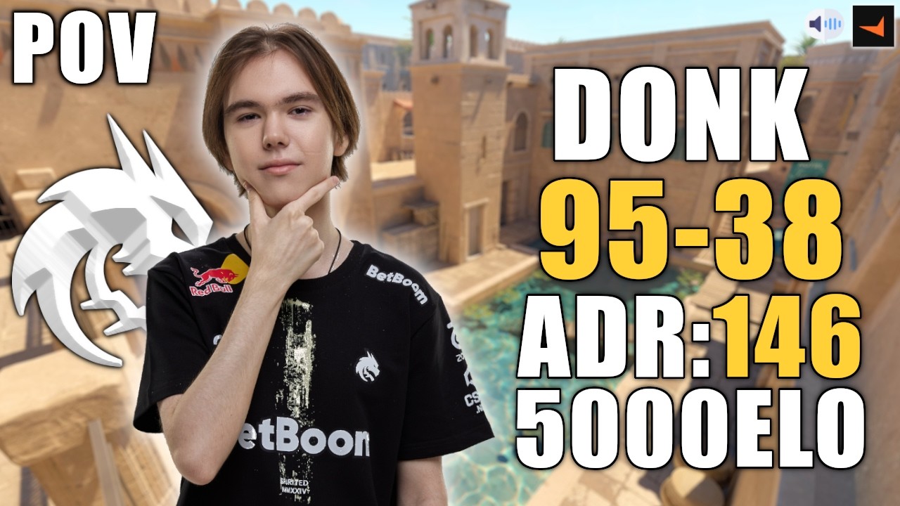 WTF?! DONK 95 KILLS - 7x OVERTIME ON FACEIT vs PROS | 3x ACE - 27 MULTIKILLS | DONK POV - CS2