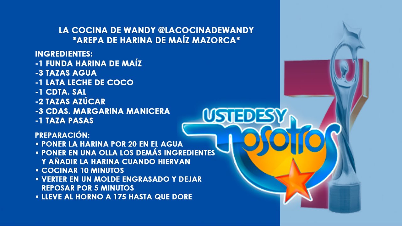 Cocina Especial con el Chef Wandy Robles en Ustedes y Nosotros