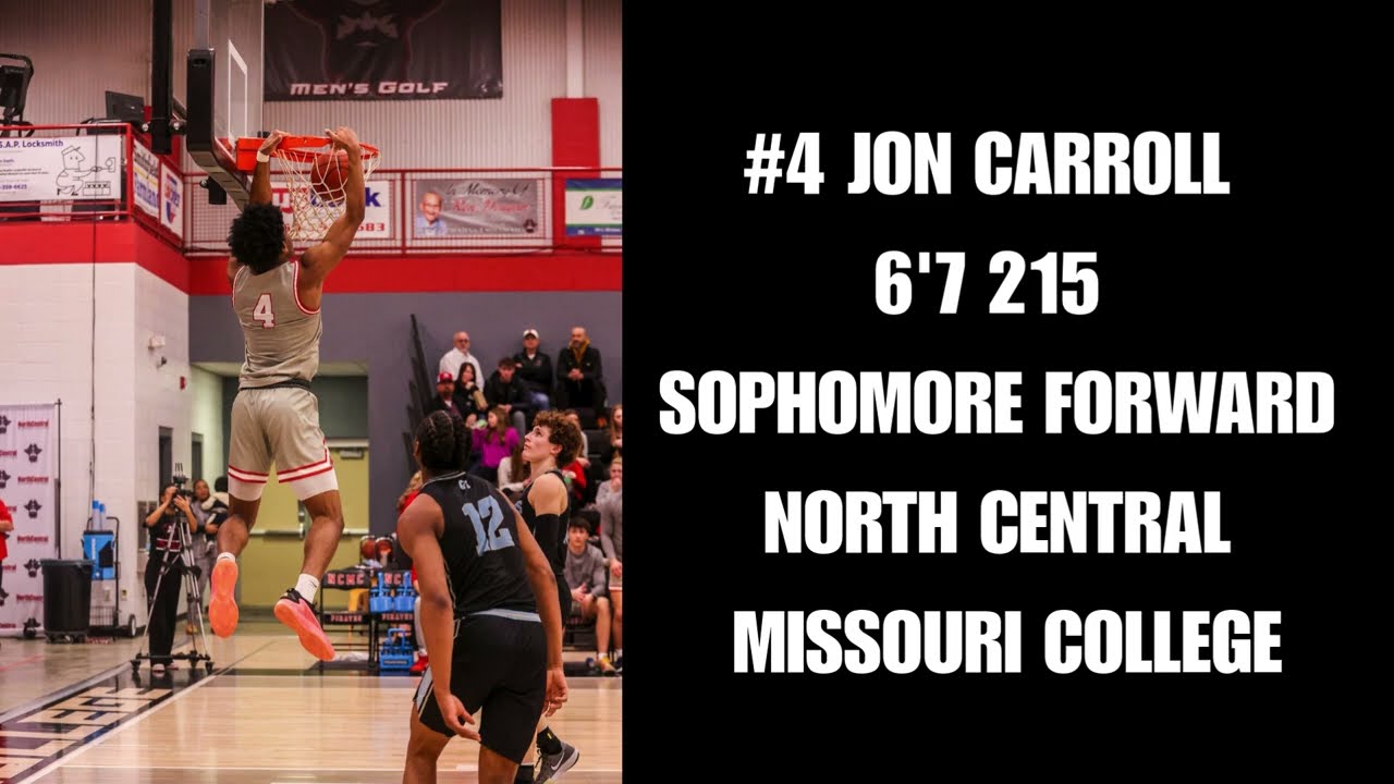 NJCAA All-American - Jon Carroll - North Central Missouri College - Soph Highlights