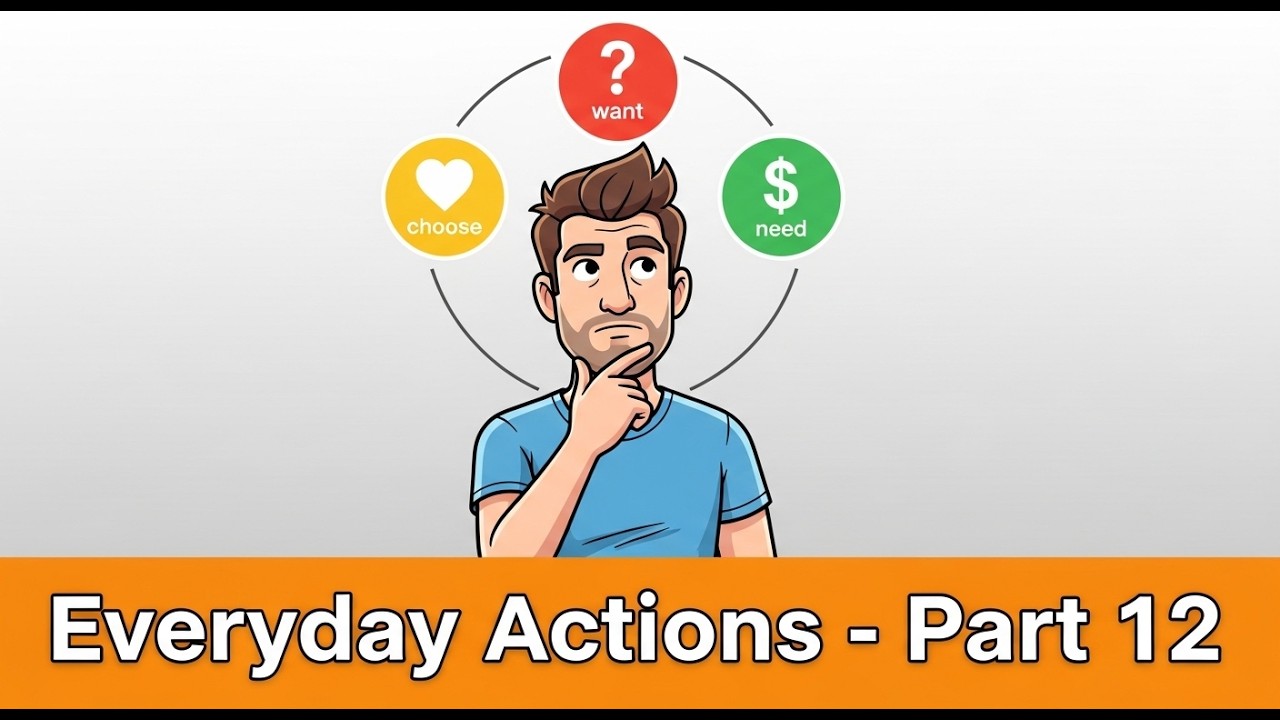 Ep.12 - Everyday Actions (Part 12) || English Speaking || English Vocabulary || English Practice