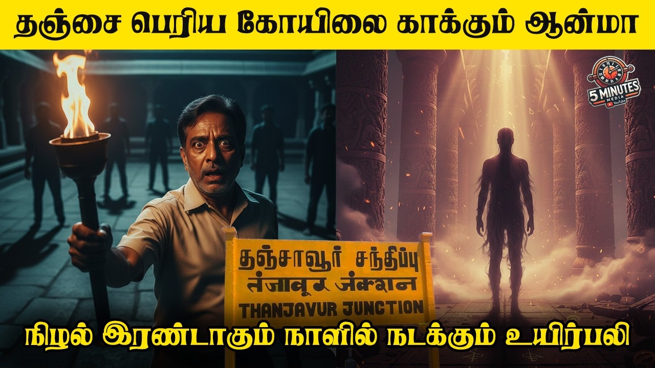Ghost Experience Story in Tamil | தஞ்சை பெரிய கோயிலை காக்கும் ஆன்மா கேட்கும் பலி |5 Minutes Media