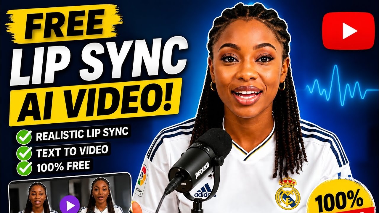 FREE LIP SYNC AI VIDEO | Realistic Text To Video (100% Free)