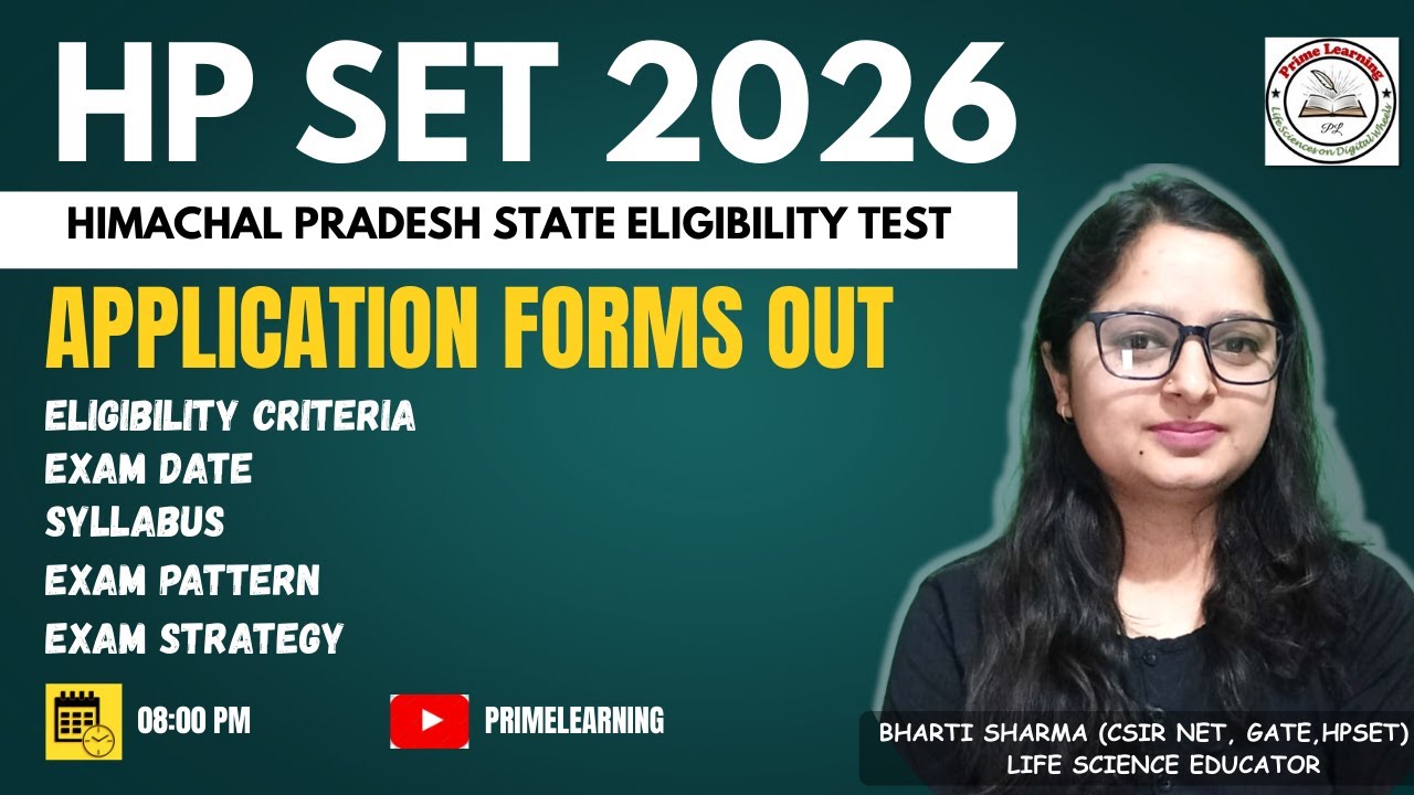 📢 HP SET 2026 Application forms, Eligibility, Exam date, Pattern, Syllabus | Complete Information