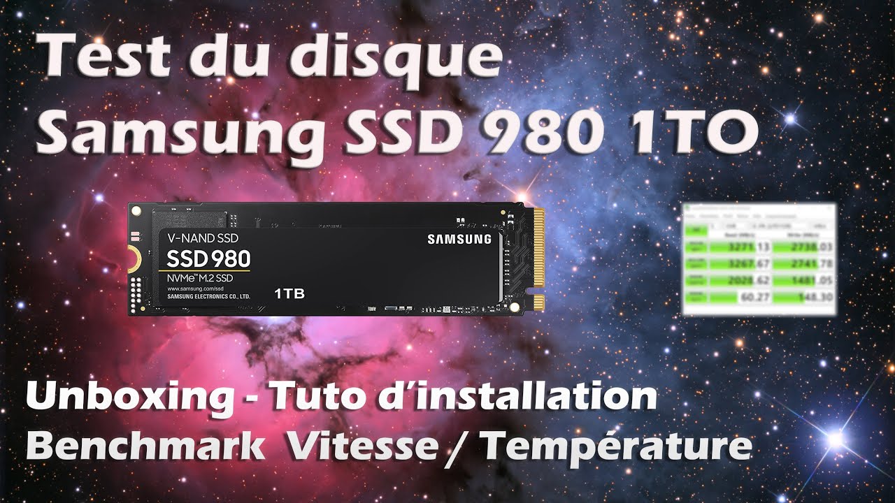 Test du disque Samsung SSD 980 / FR