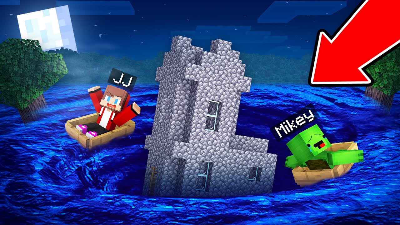 Mikey and JJ Survive The EPIC WHIRLPOOL in Minecraft (Maizen)