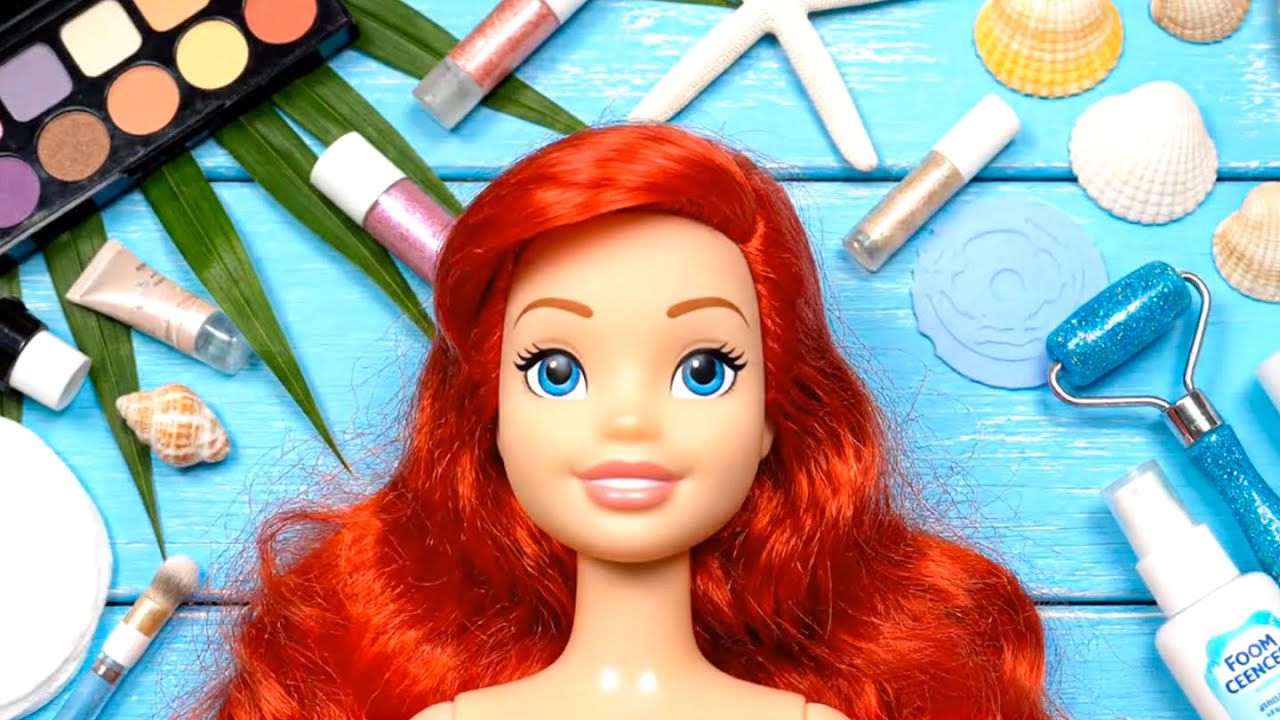 Disney Ariel Mermaid Makeup ASMR 🧜&zwj;♀️ Satisfying Princess Beauty Sounds 💖