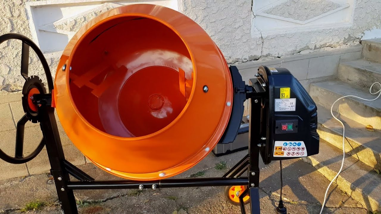 Cum asamblez pas cu pas, o Betonieră de 180L | 1000W | Concrete mixer assembly