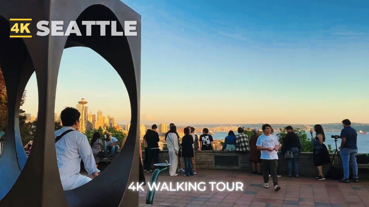 [4k] SEATTLE Walk : Kerry Park in Queen Anne Hill - Seattle&rsquo;s Best Skyline Viewpoint