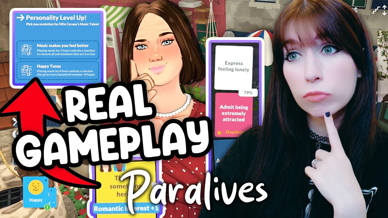 40+ минут НАСТОЯЩЕГО ГЕЙМПЛЕЙСА Paralives! Реакция — хороша ли она?