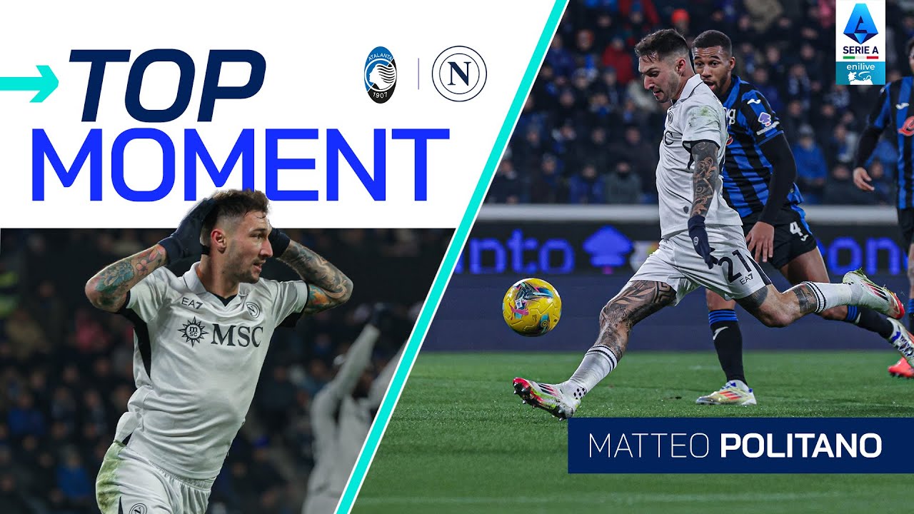 Politano Fires One into the Roof of the Net | Top Moment | Atalanta-Napoli | Serie A 2024/25