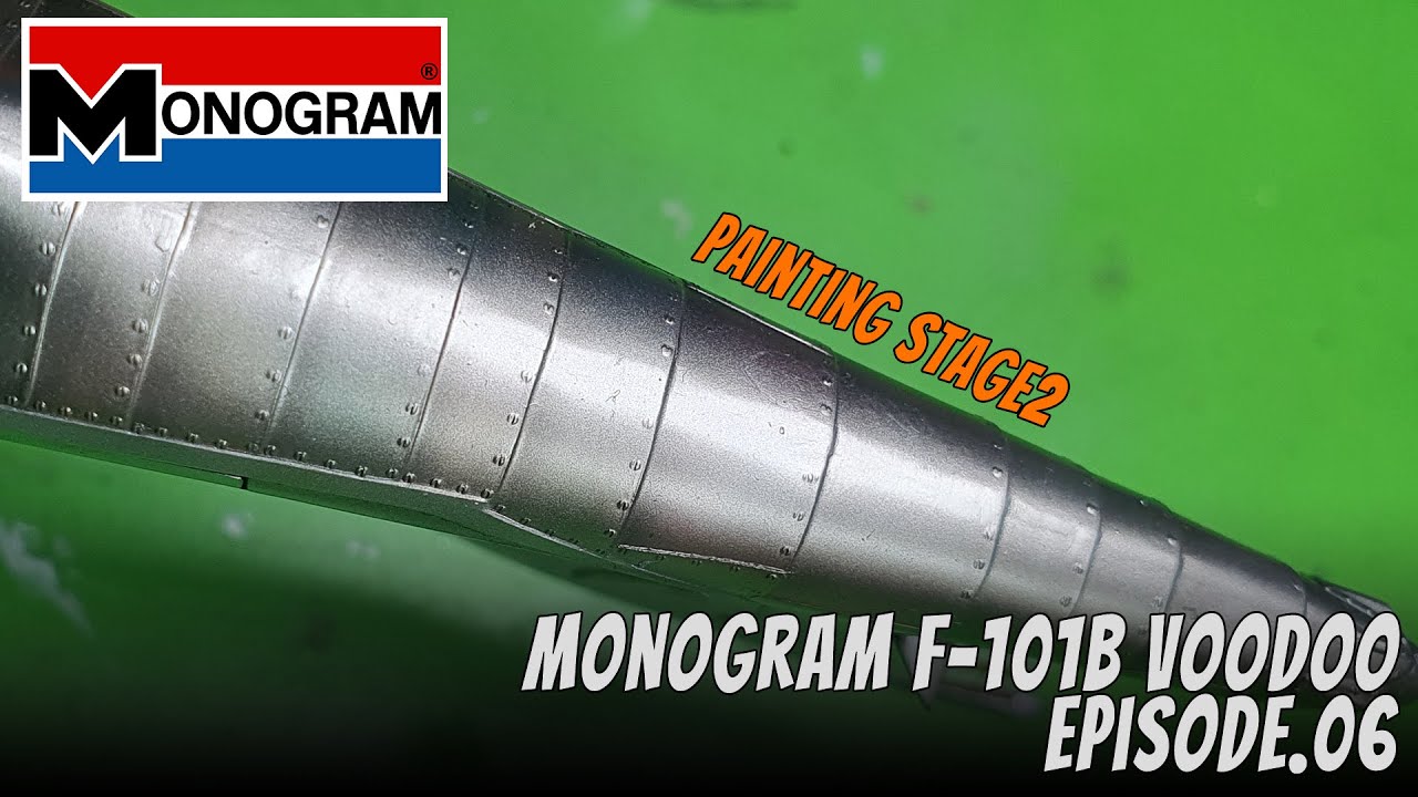 1/48 MONOGRAM F-101B VOODOO Эпизод 06/2-я покраска