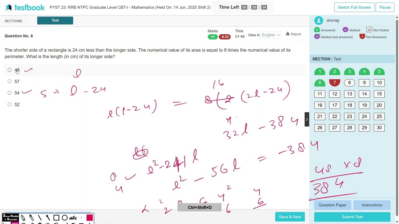 RRB NTPC MATHS SECTIONAL PYQ (14 June 2025) Shift 2 || MATHS PREVIOUS YEAR TEST