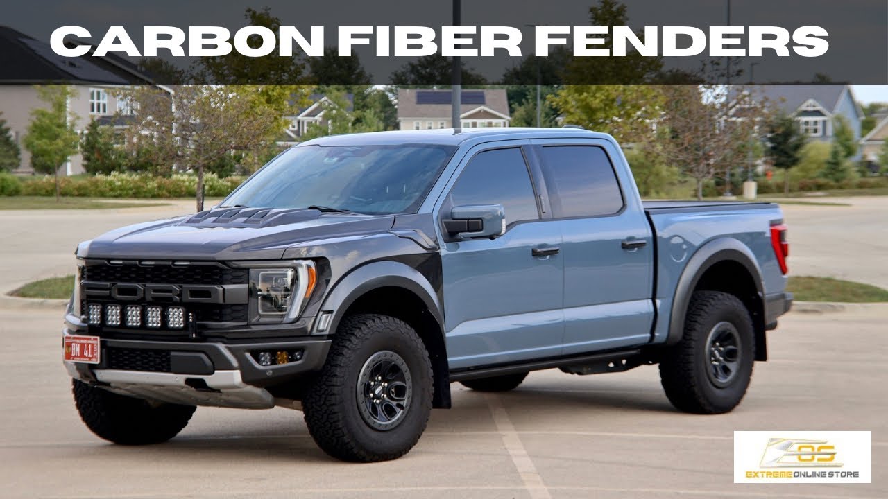 Как снять и установить карбоновые крылья Extreme Online Store на Ford Raptor 3-го поколения