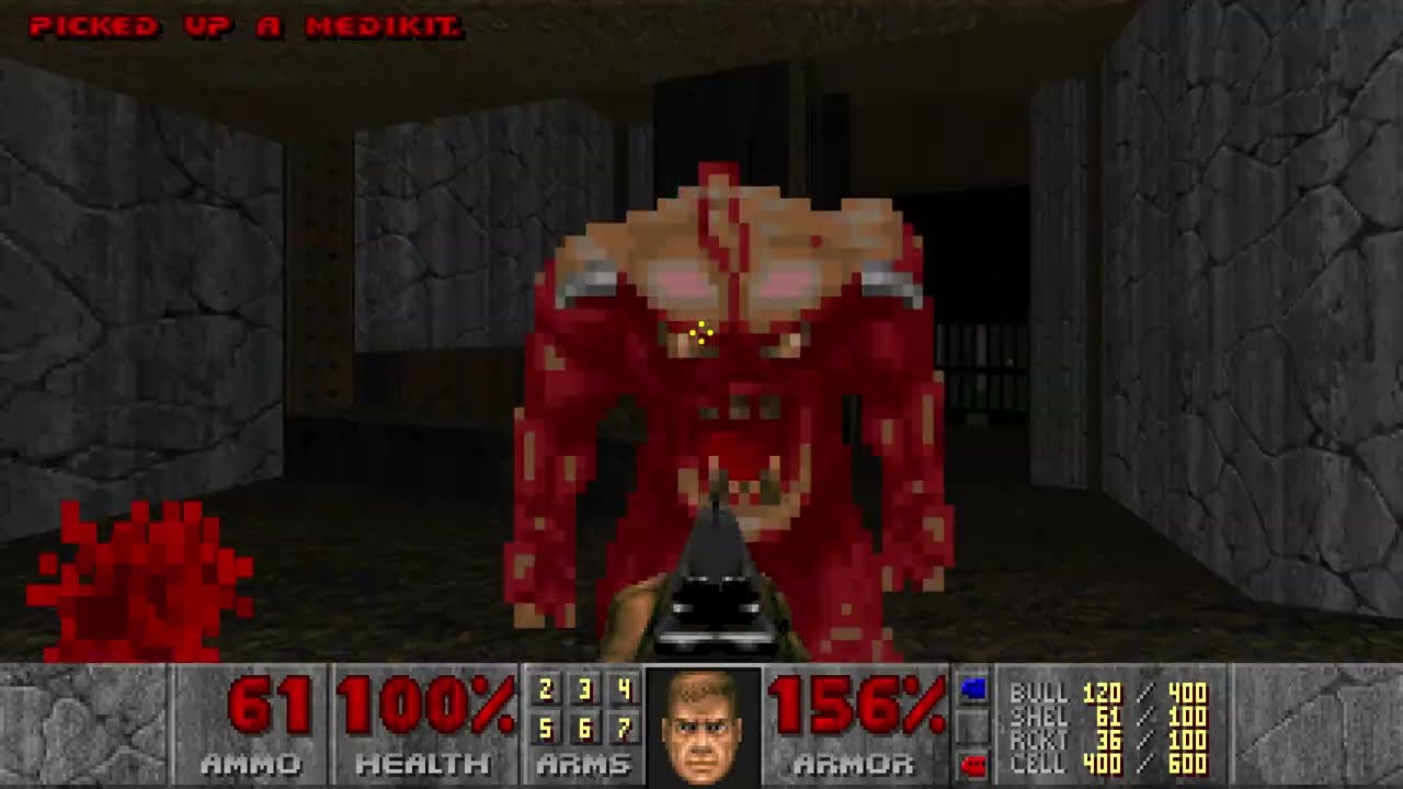Doom 2 1994 play-through - Level 11: Circle of Death / 'O' of Destruction