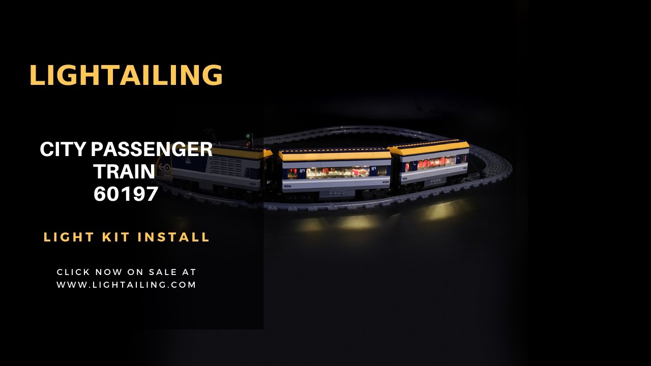 【LGK152 Installation Video】Lightailing Light kit for Lego City Passenger Train 60197