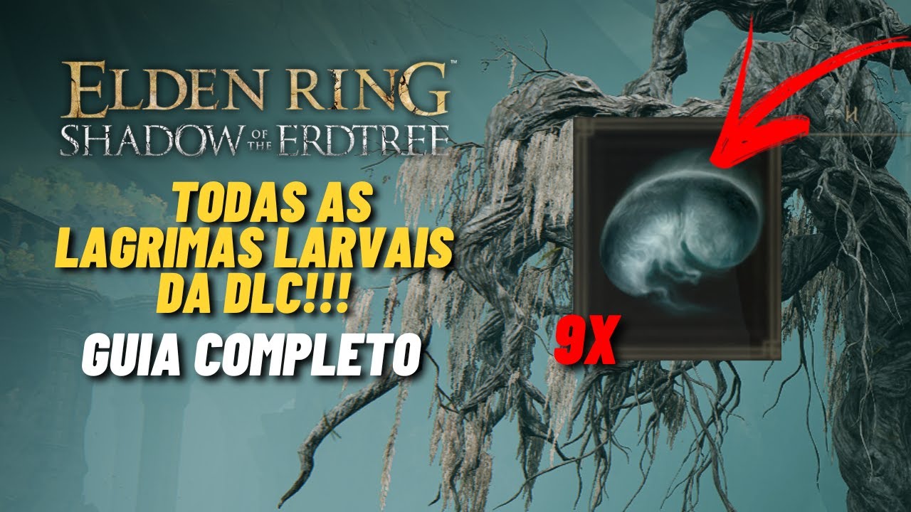 TODAS AS LAGRIMAS LARVAIS DA DLC SHADOW OF THE ERDTHREE  - ELDEN RING