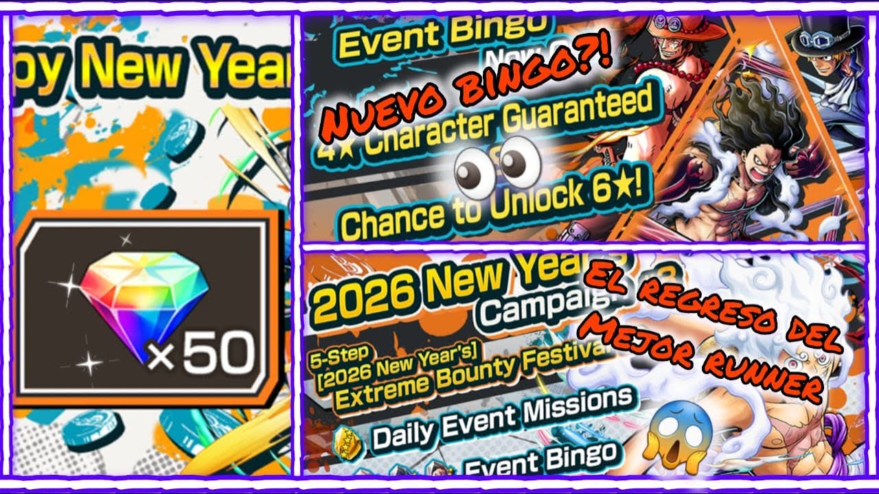 GEMAS, NUEVO BINGO y el REGRESO del LUFFY G5 V2   |ONE PIECE BOUNTY RUSH|