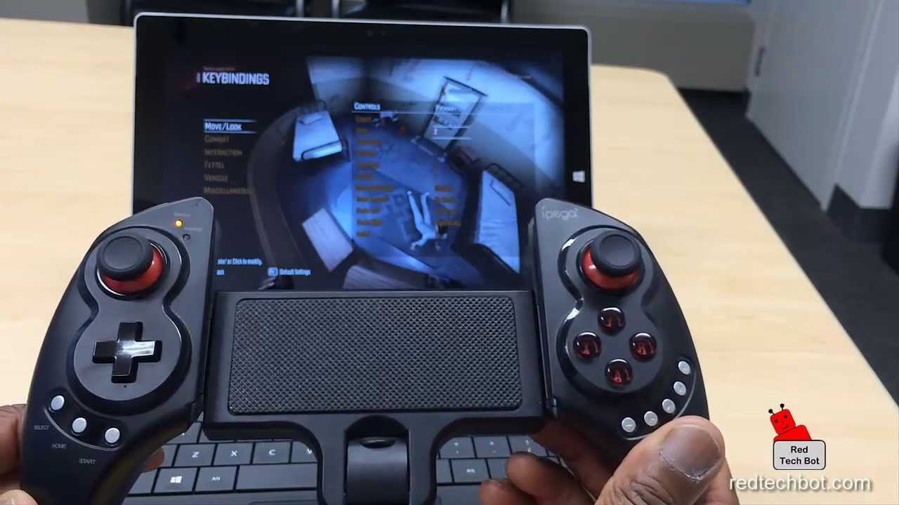 iPEGA 9023 Bluetooth Gamepad Demo with Surface Pro 3 Windows 10 Tablet