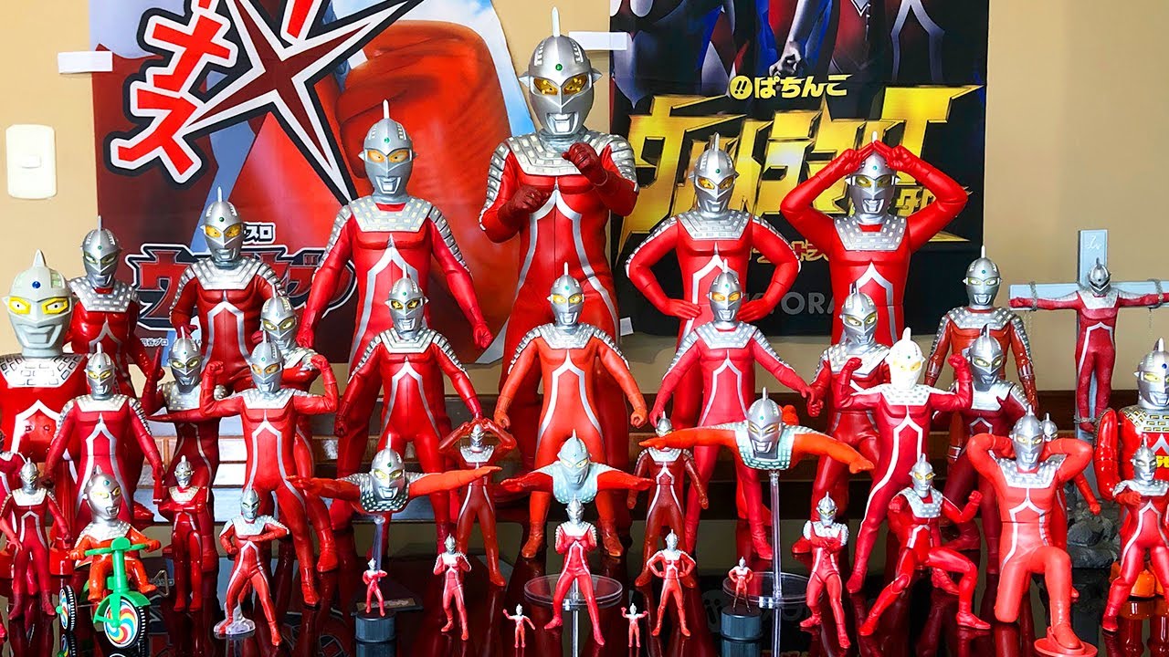 Ultrasiete colecci&oacute;n de figuras, Ultraseven collection figures.