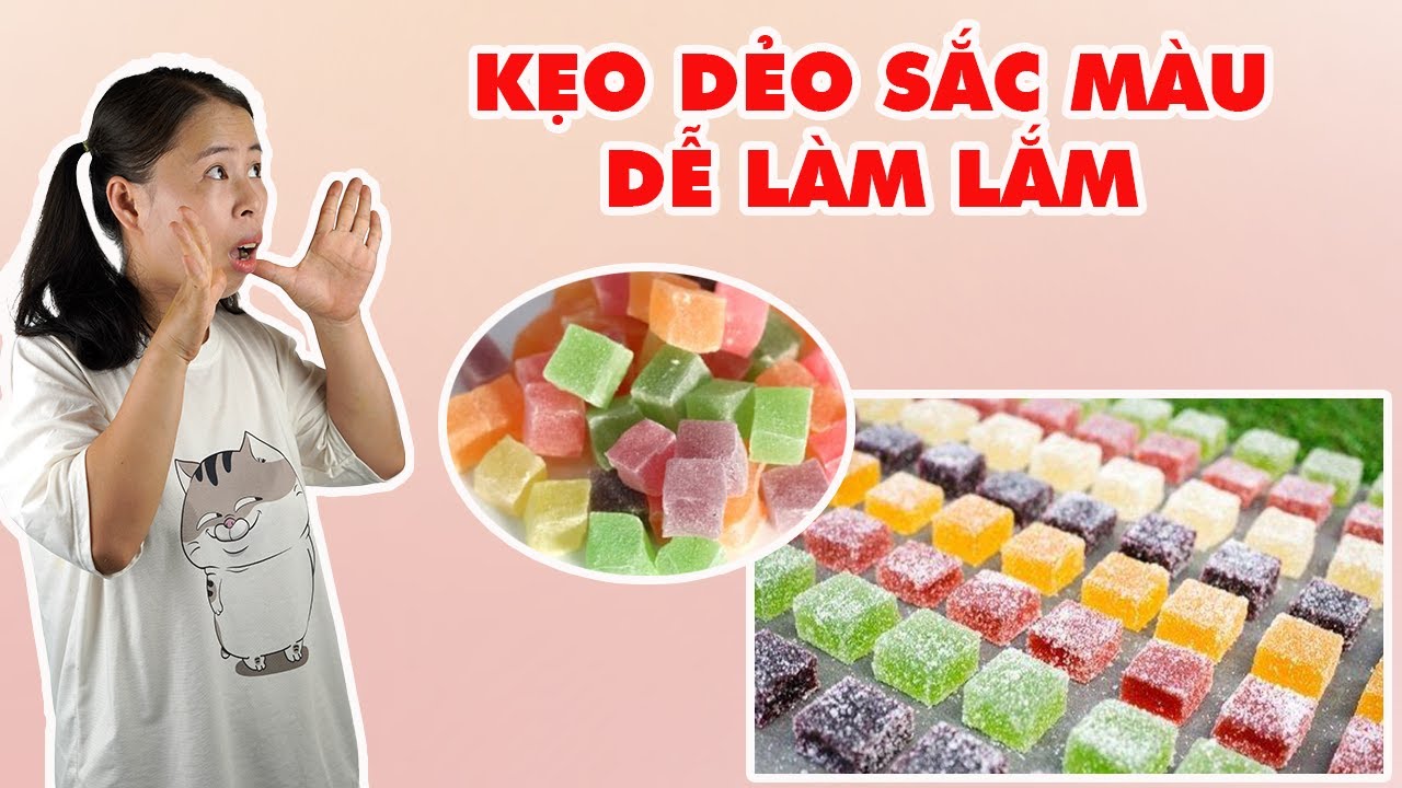 Kẹo Dẻo Bảy Sắc Cầu Vồng Làm Dễ Lắm | HÀ COOKING