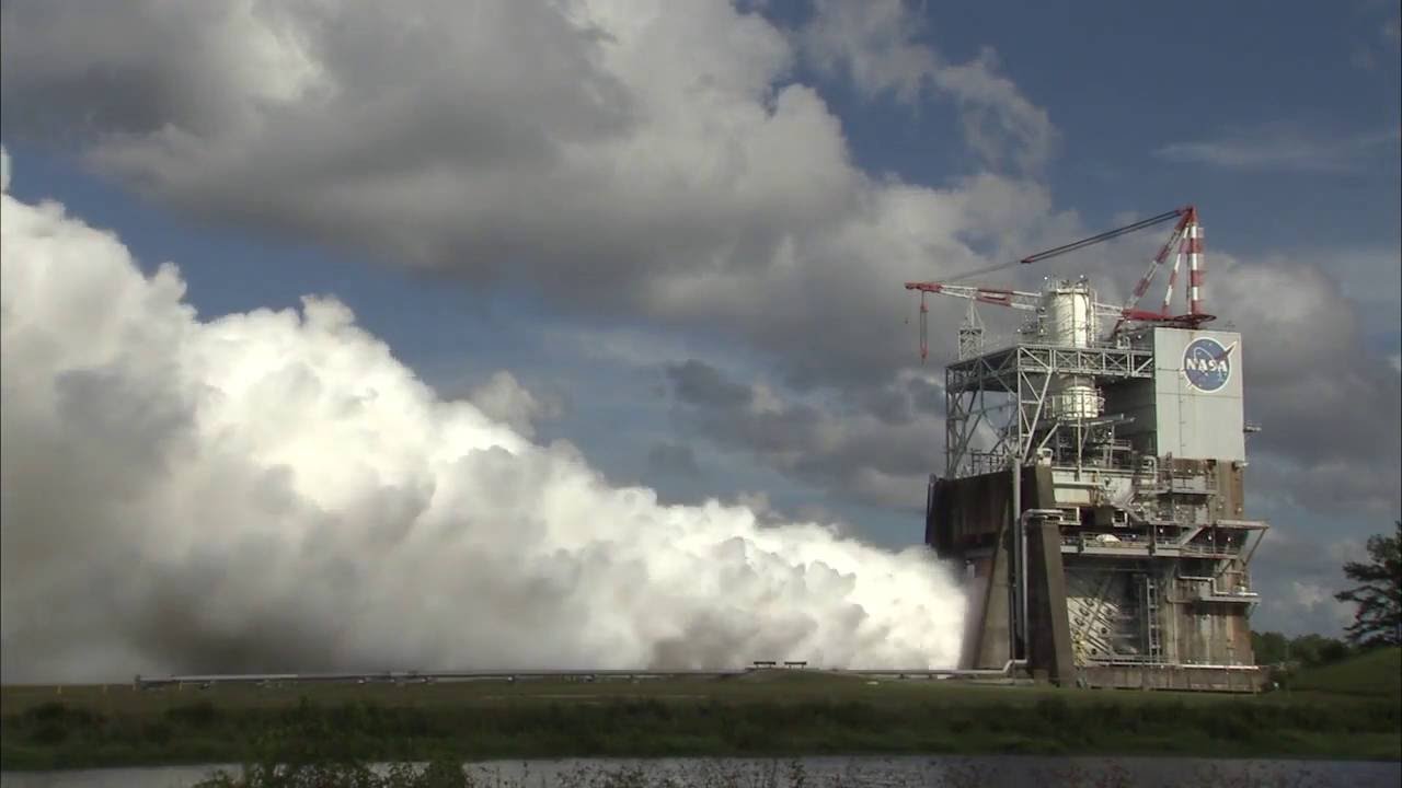NASA's Space Launch System RS-25 Engine Test Fired | Video