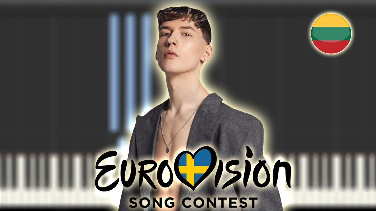 Silvester Belt - Luktelk | Lithuania 🇱🇹 | Eurovision 2024 | Piano / Partitura / Karaoke / MIDI