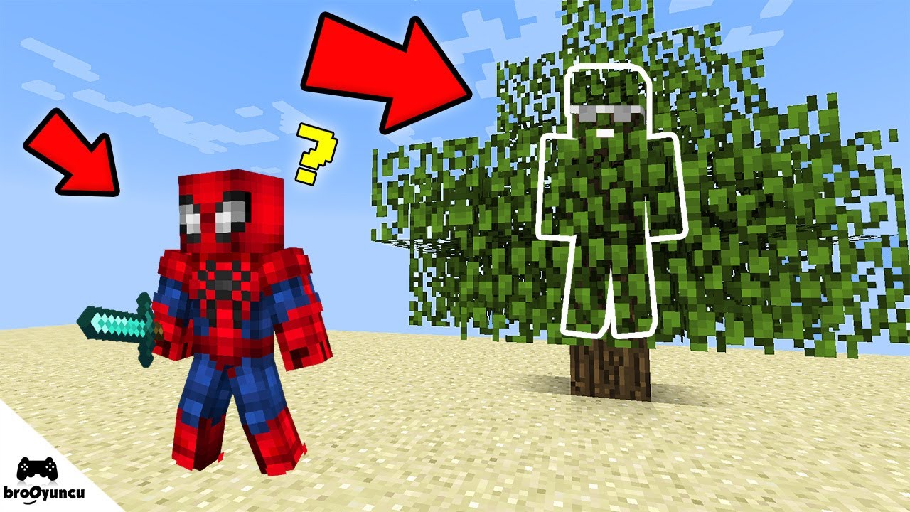 TROLL VS MİNECRAFT ÖRÜMCEK ADAM VS BATMAN SÜPER SAKLAMBAÇ