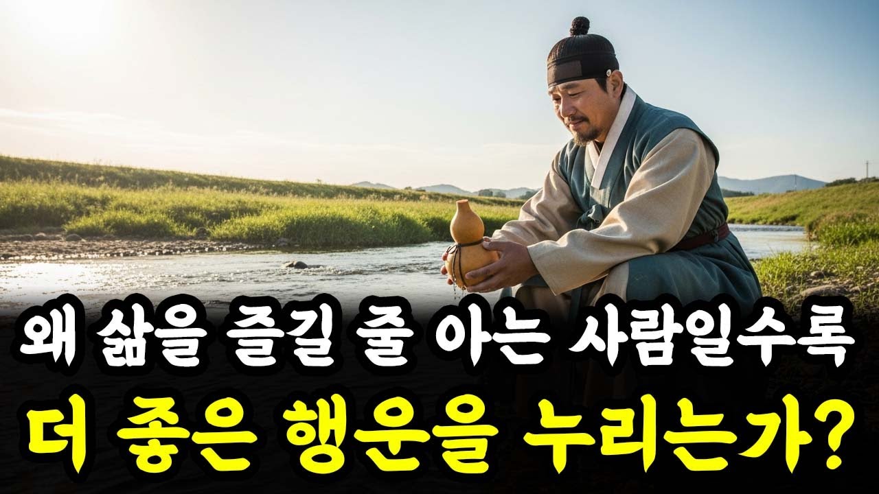 왜 삶을 즐길 줄 아는 사람일수록 더 좋은 행운을 누리는가 | 인생 철학 | 고인의 가르침