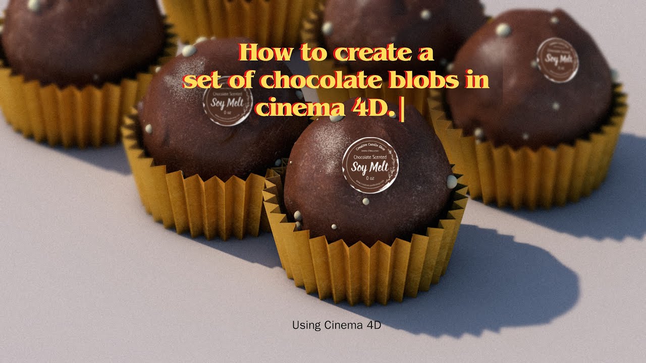 How to create a chocolate set | Cinema 4d