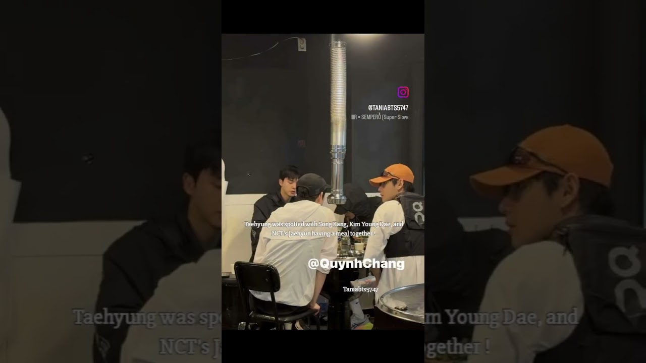 taehyung spotted with song kang