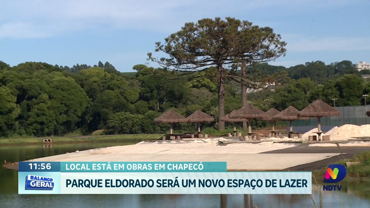 Chapecó terá Parque Eldorado com praia artificial e lazer familiar
