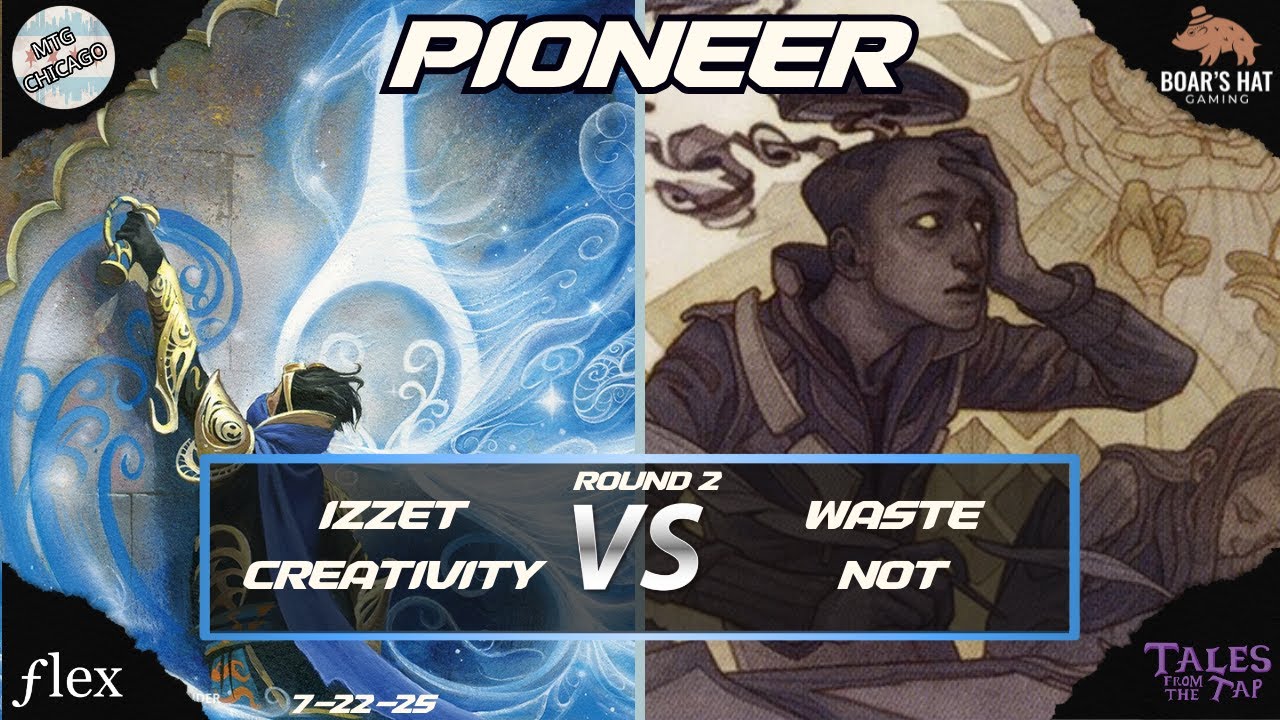 Izzet Creativity VS Mono Black Waste Not   [MTG Pioneer Round 2]