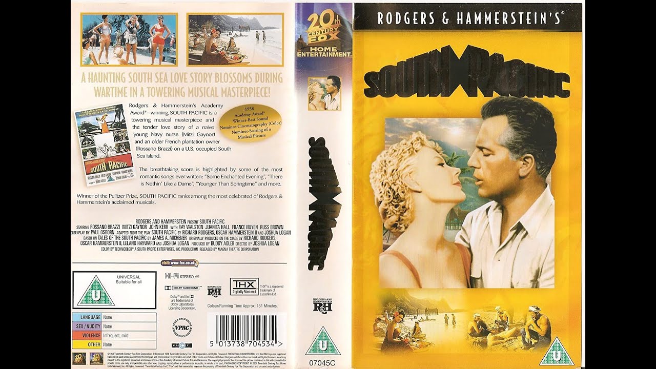 Original VHS Opening and Closing to South Pacific UK VHS Tape